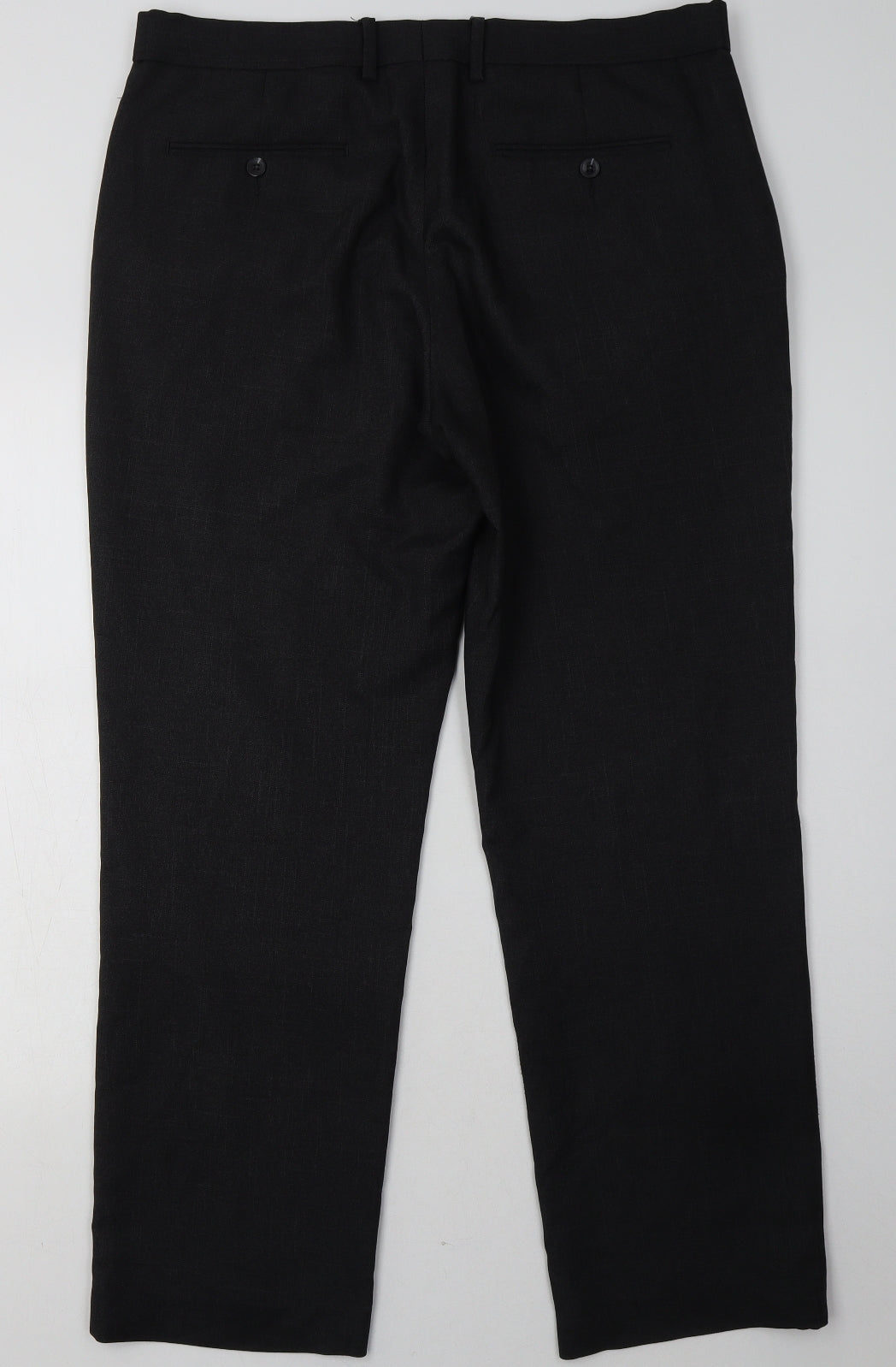 F&F Mens Grey  Polyester Trousers  Size 36 L31 in Regular Hook & Eye