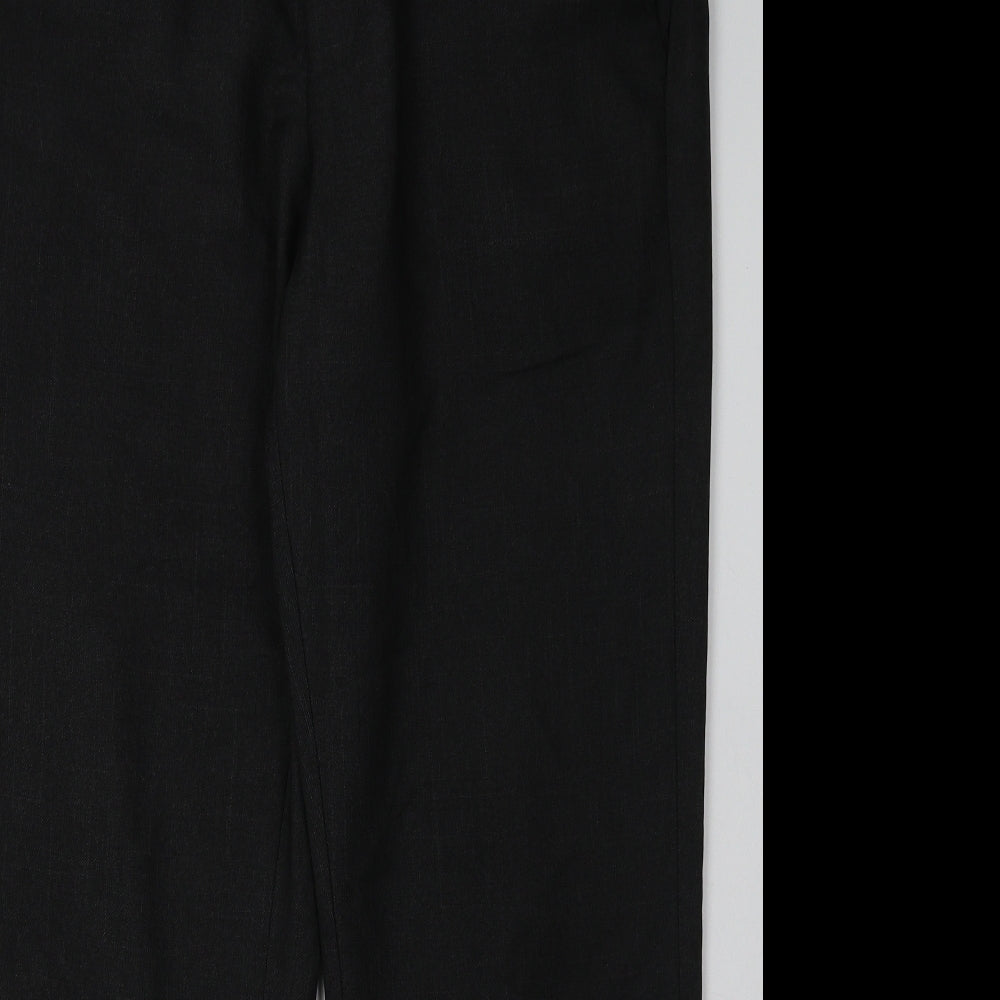 F&F Mens Grey  Polyester Trousers  Size 36 L31 in Regular Hook & Eye