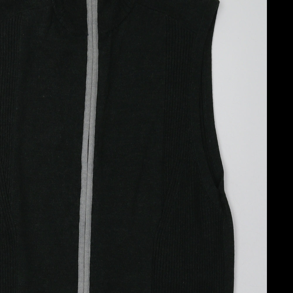 Callaway Mens Green  Wool Full Zip Sweatshirt Size L