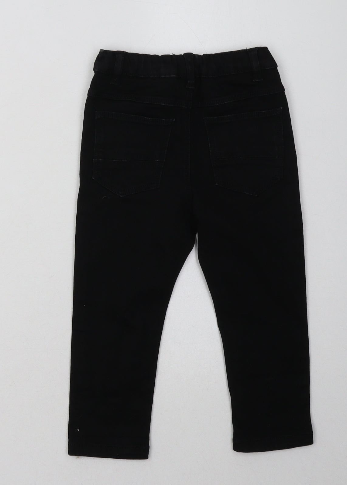 NEXT Girls Black  Cotton Straight Jeans Size 2 Years  Regular Button