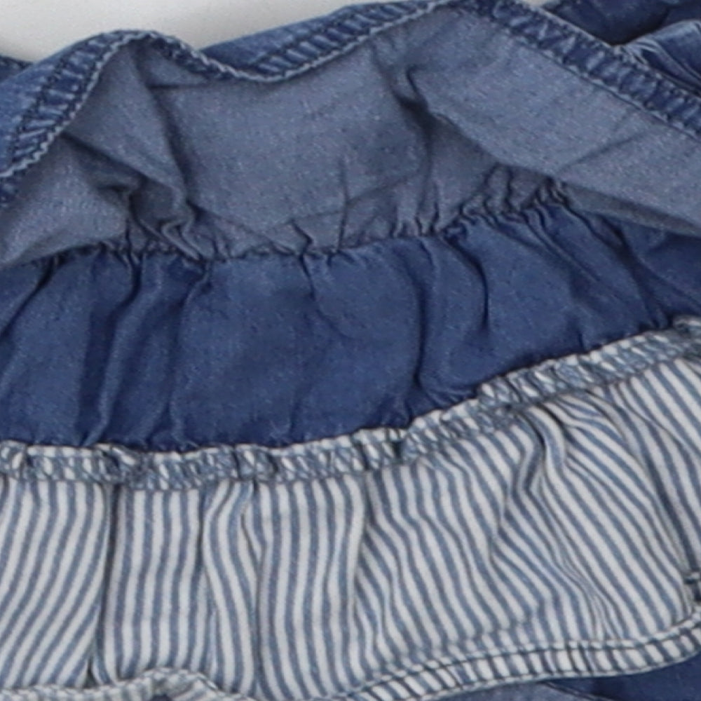 George Girls Blue Striped Cotton A-Line Skirt Size 2 Years  Regular