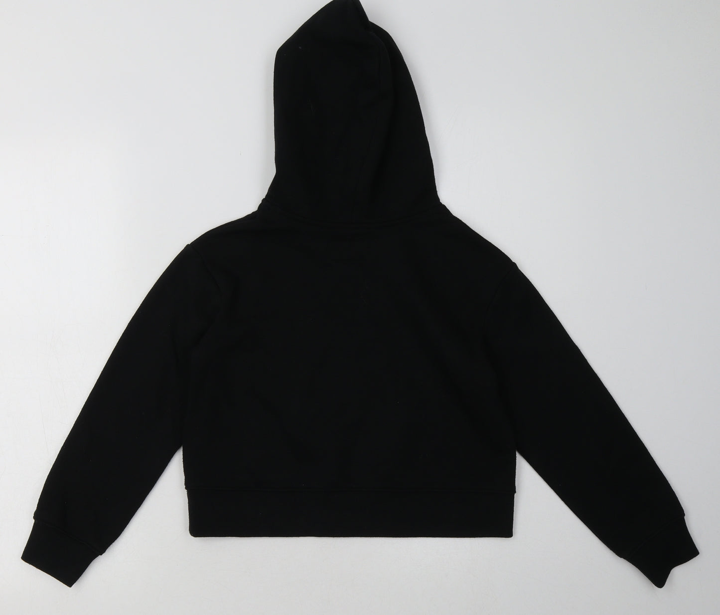 Jordan Girls Black  Cotton Pullover Hoodie Size 8-9 Years  Pullover - Cropped