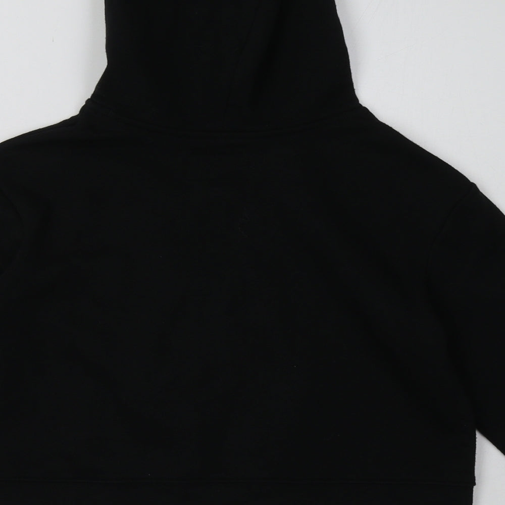 Jordan Girls Black  Cotton Pullover Hoodie Size 8-9 Years  Pullover - Cropped