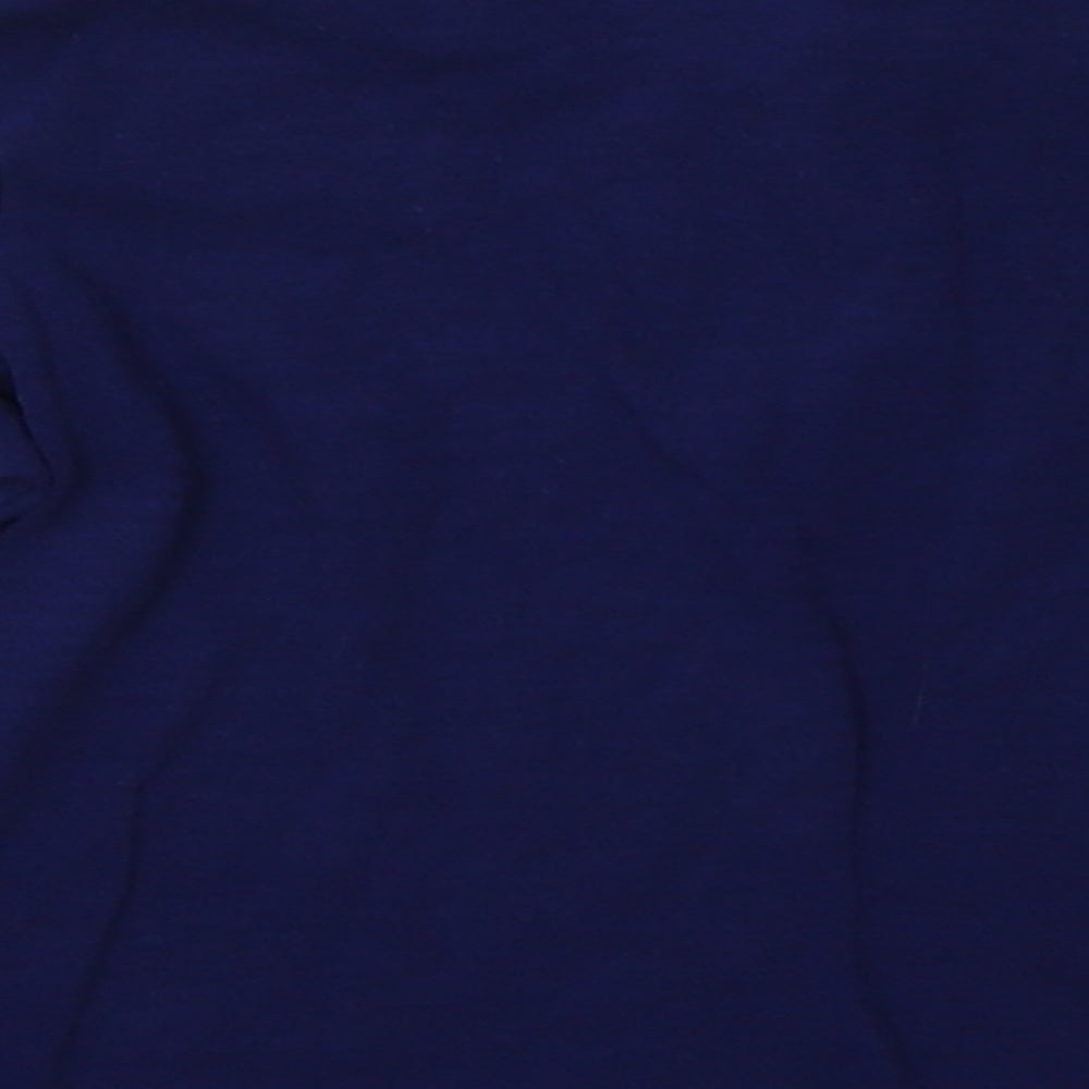 George Boys Blue Striped Cotton Basic Polo Size 2 Years Collared Button - Roar