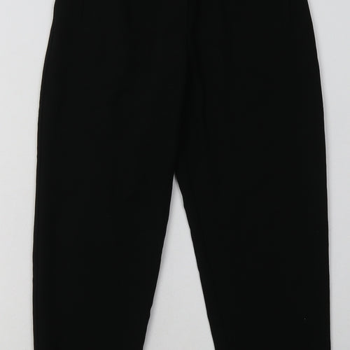 Zara Girls Black  Polyester Capri Trousers Size 9 Months  Regular Tie