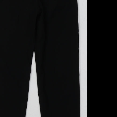 Zara Girls Black  Polyester Capri Trousers Size 9 Months  Regular Tie
