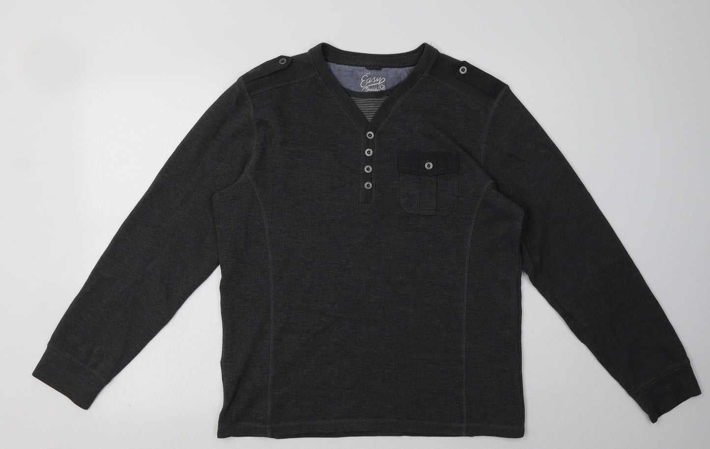 Matalan Mens Grey  Polyester Pullover Sweatshirt Size M