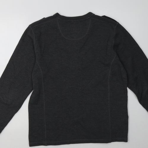 Matalan Mens Grey  Polyester Pullover Sweatshirt Size M