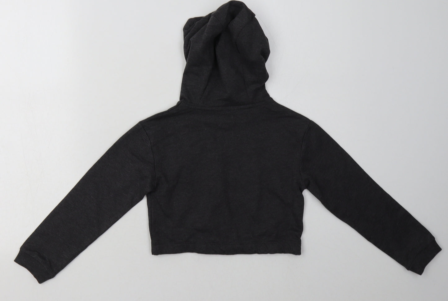 Studio Girls Grey  Cotton Pullover Hoodie Size 6-7 Years  Pullover - Cropped