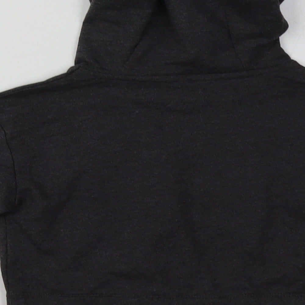 Studio Girls Grey  Cotton Pullover Hoodie Size 6-7 Years  Pullover - Cropped