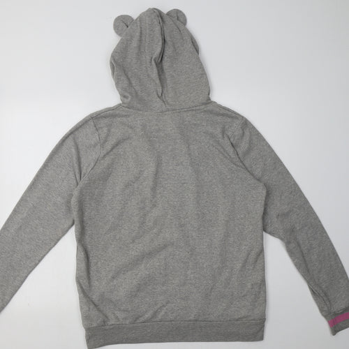 New Look Womens Grey  Polyester Pullover Hoodie Size 14  Pullover - mouse