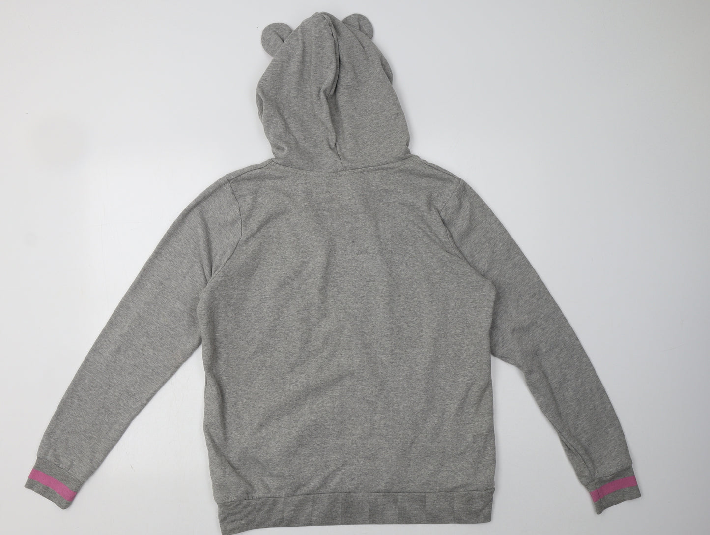 New Look Womens Grey  Polyester Pullover Hoodie Size 14  Pullover - mouse