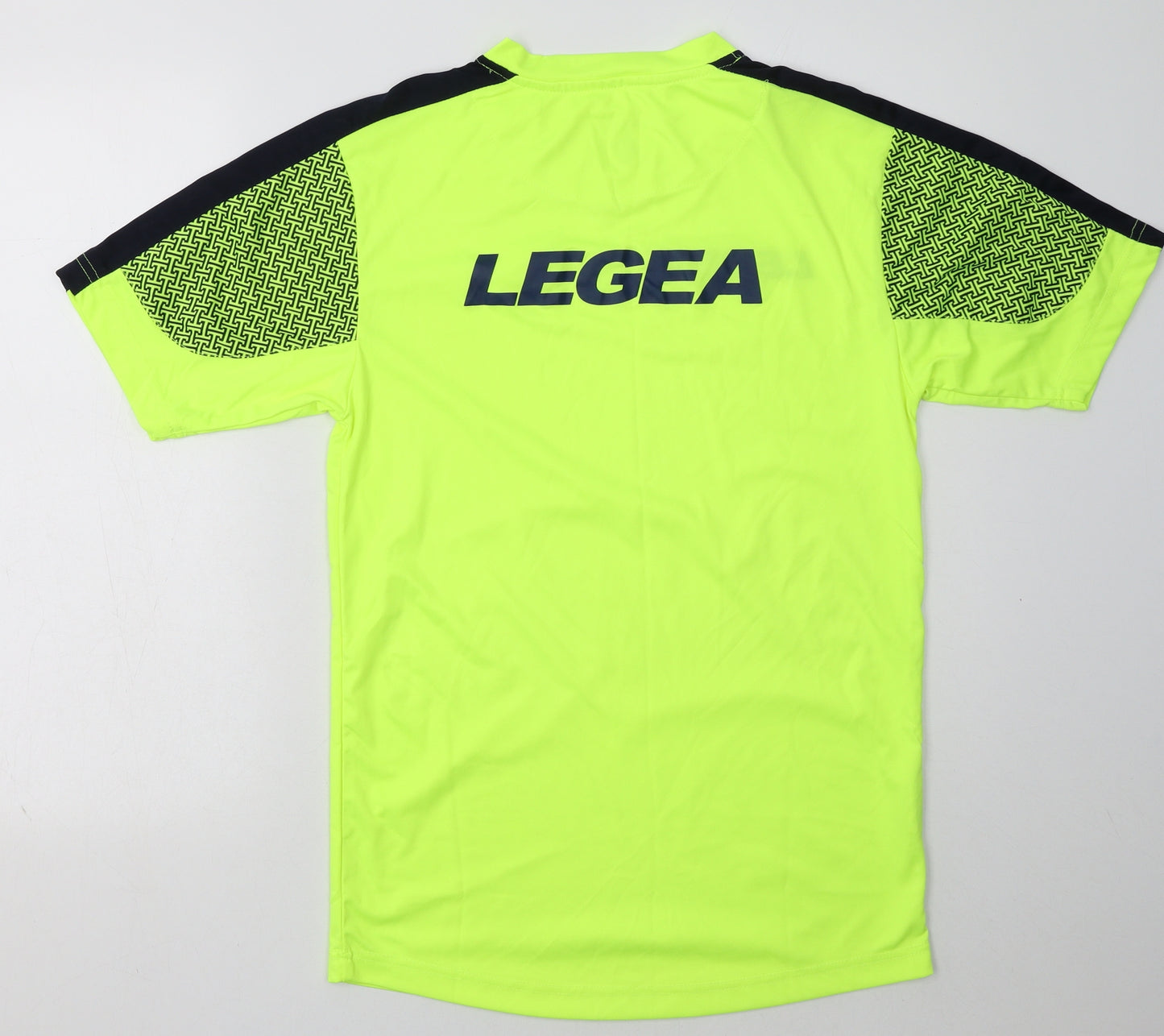 Legea Mens Yellow  Polyester Basic T-Shirt Size L V-Neck Pullover - the new saints