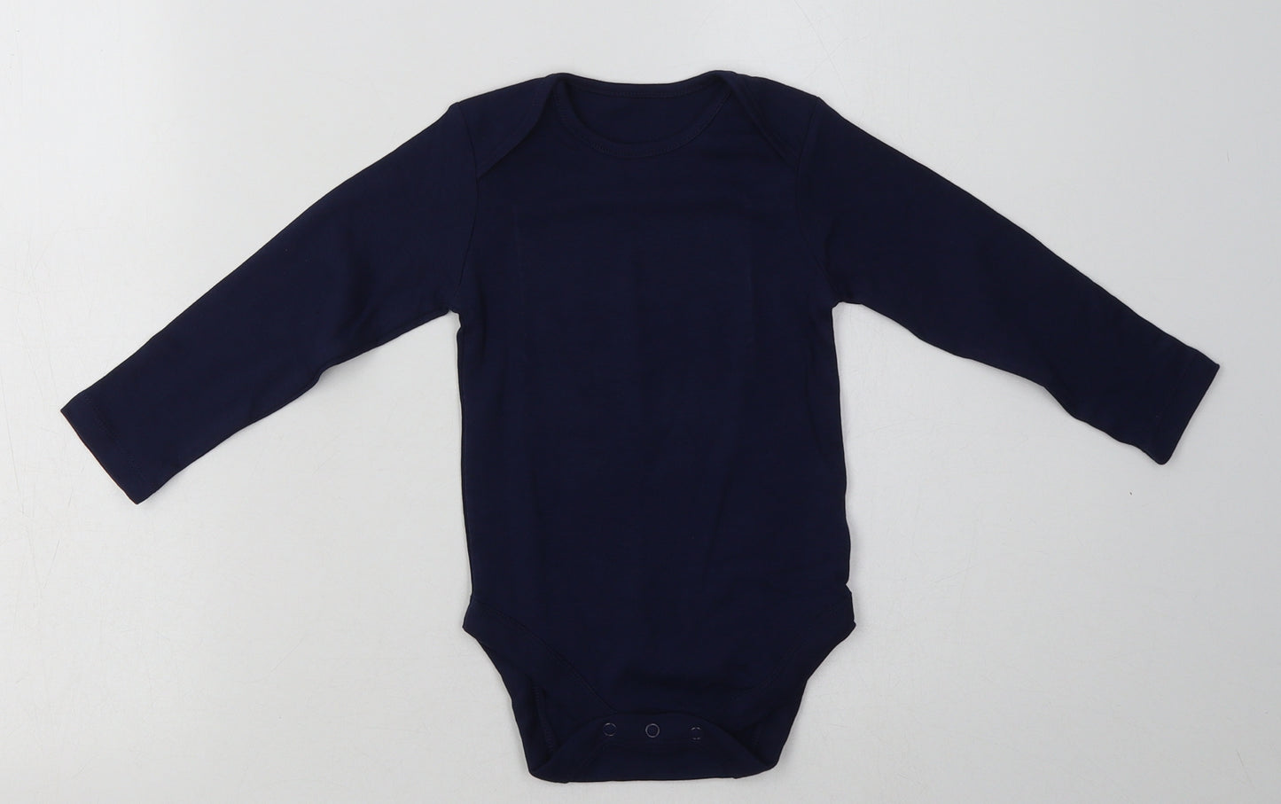 George Boys Blue  Cotton Babygrow One-Piece Size 18 Months  Buckle