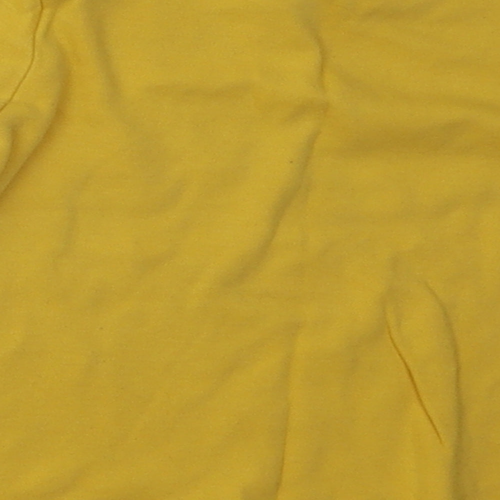 F&F Baby Yellow  Cotton Basic Casual Size 24 Months Crew Neck  - Tiger