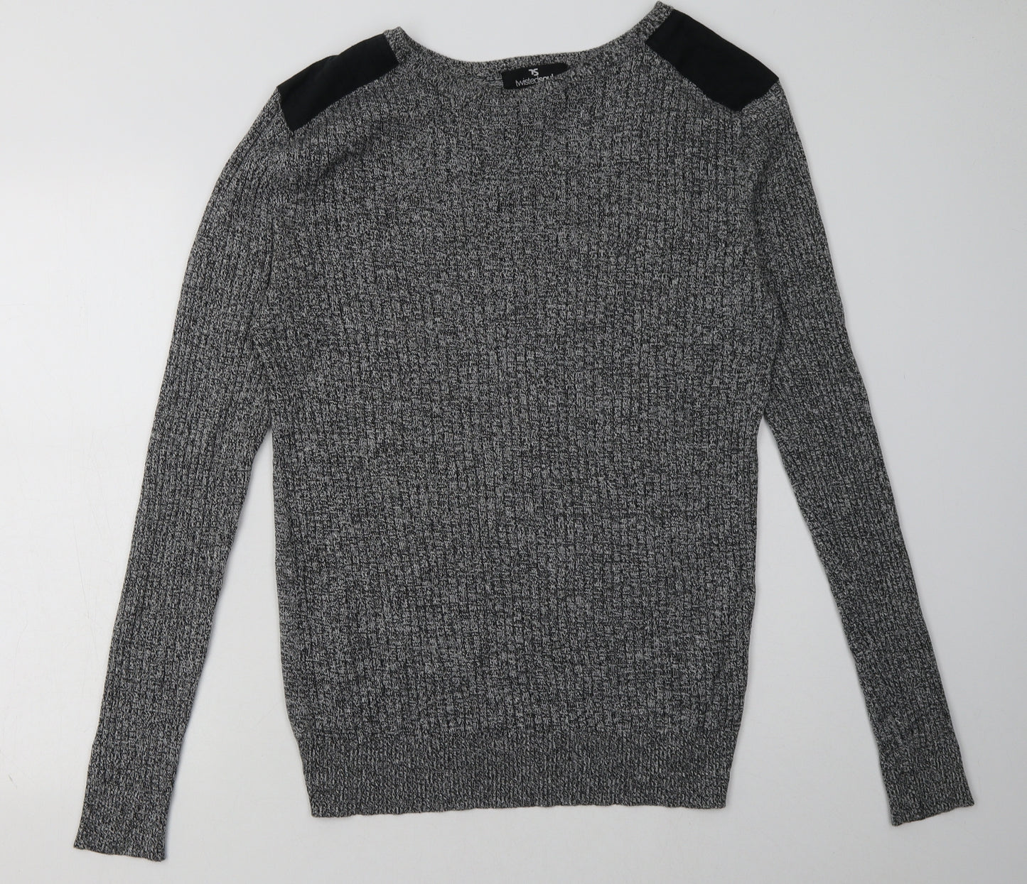 Twisted Soul Mens Grey  Cotton Pullover Sweatshirt Size M