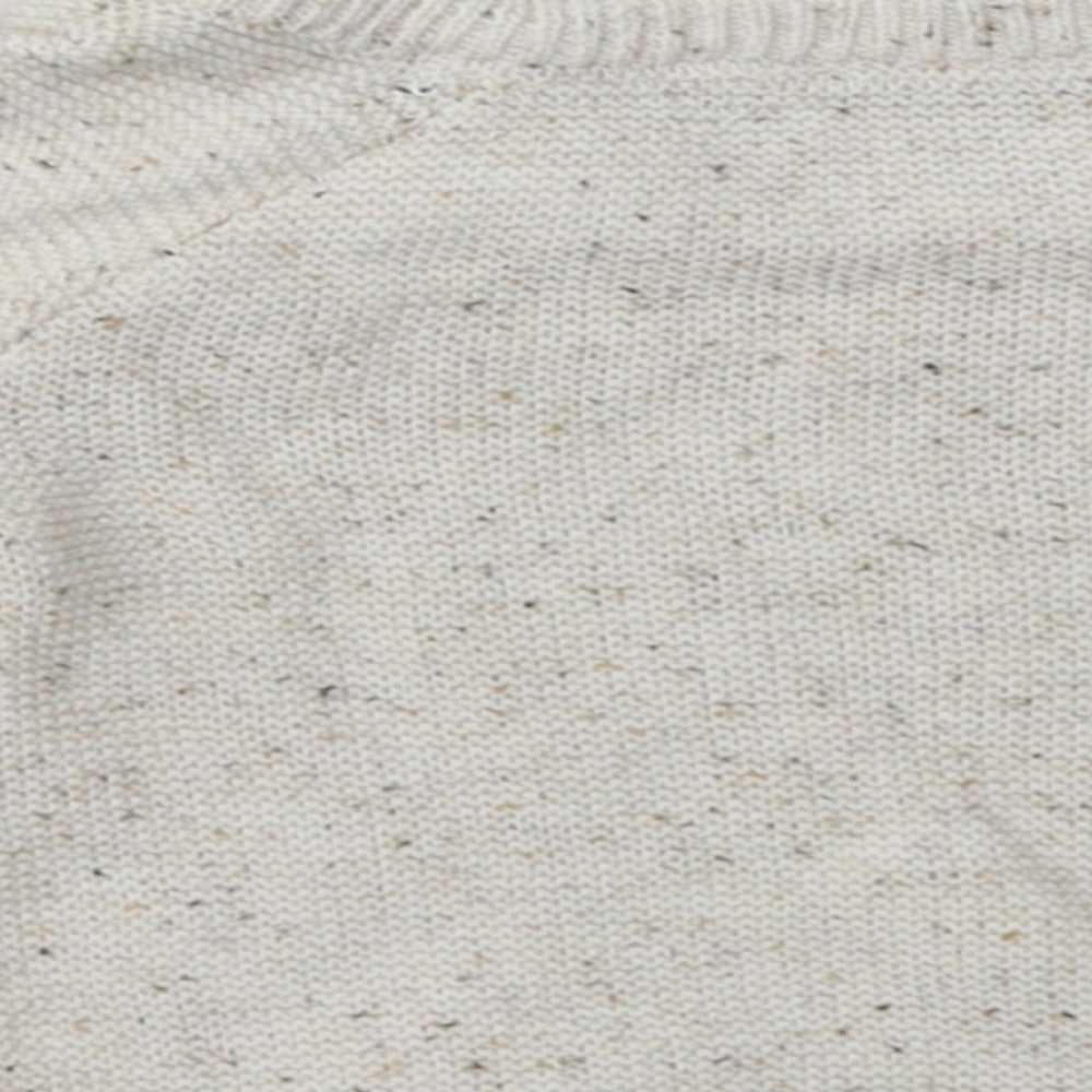 Primark Boys Beige  Cotton Basic Casual Size 6-9 Months Crew Neck Button