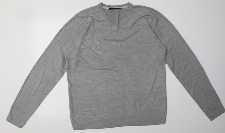 Burton Mens Grey  Acrylic Pullover Sweatshirt Size L
