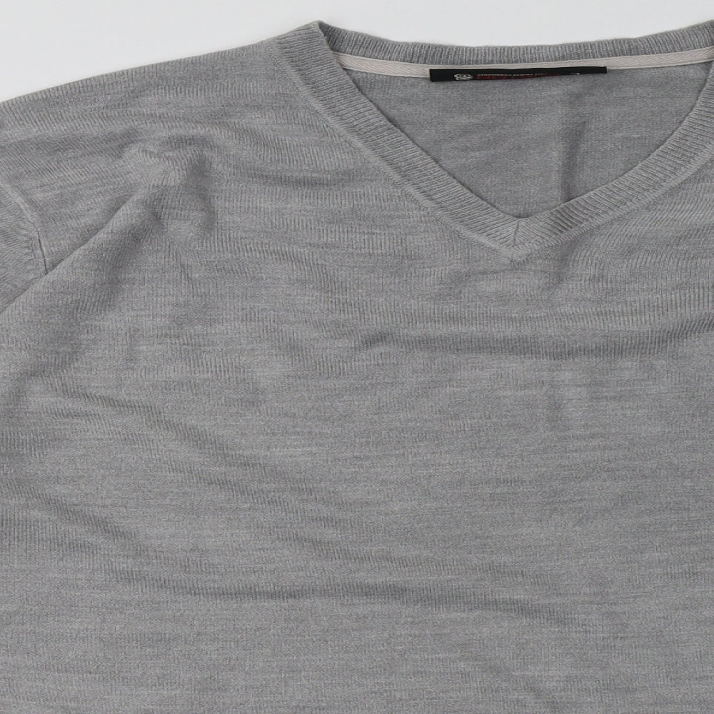 Burton Mens Grey  Acrylic Pullover Sweatshirt Size L