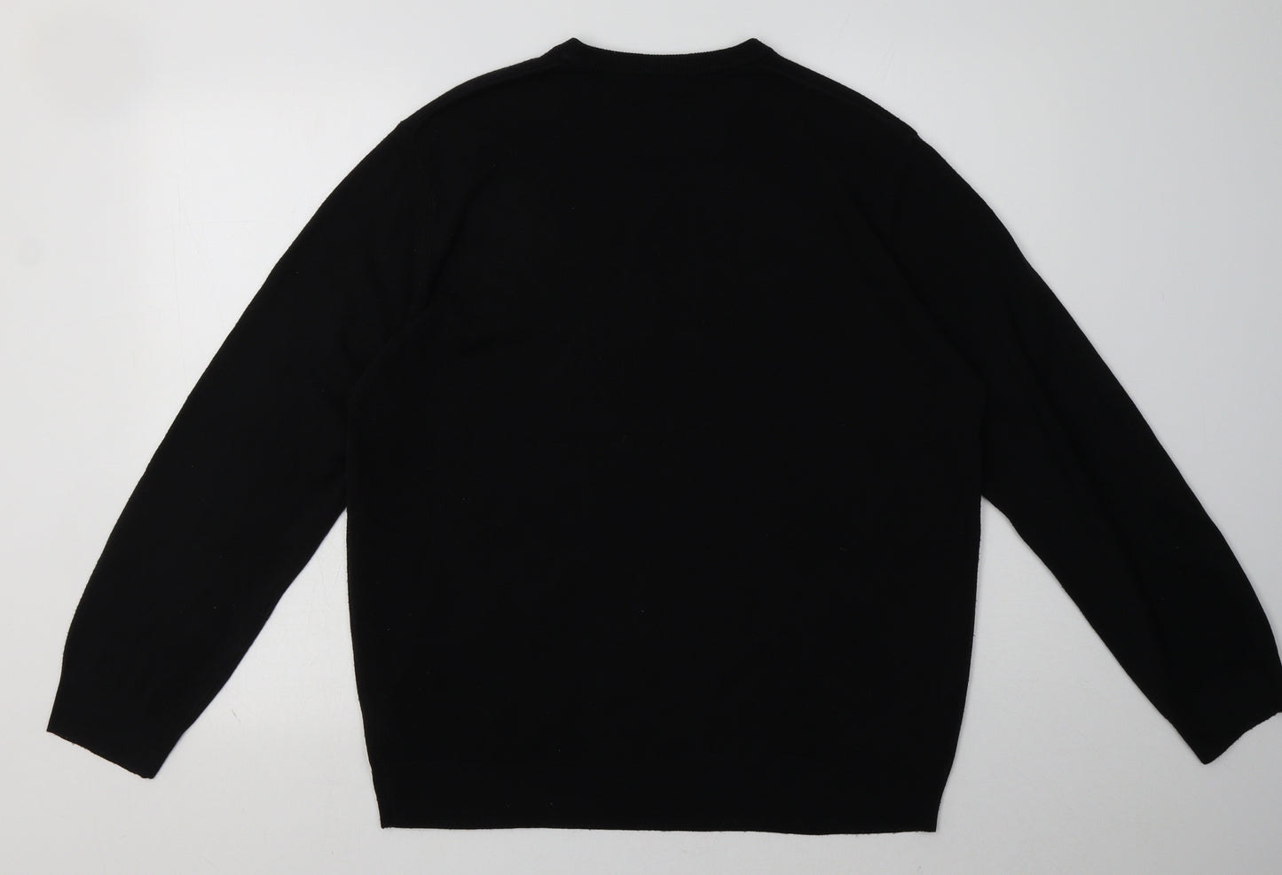 Debenhams Mens Black  Acrylic Pullover Sweatshirt Size L