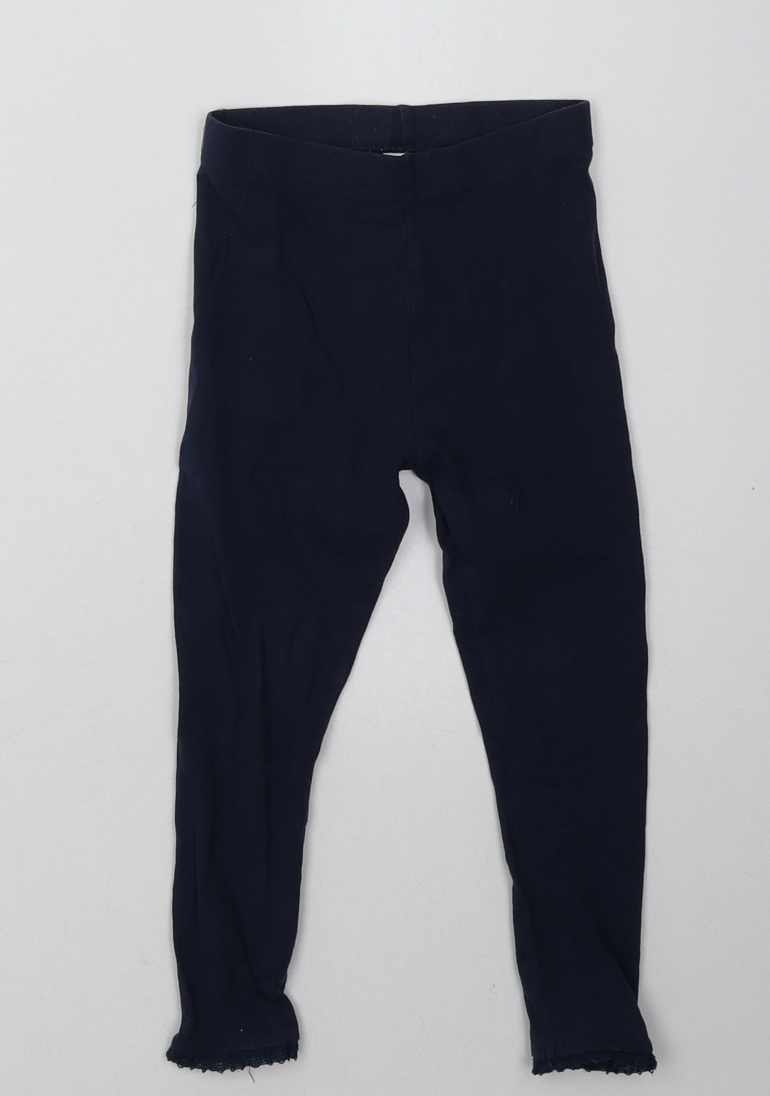 NEXT Girls Blue  Cotton Sweatpants Trousers Size 5-6 Years  Regular