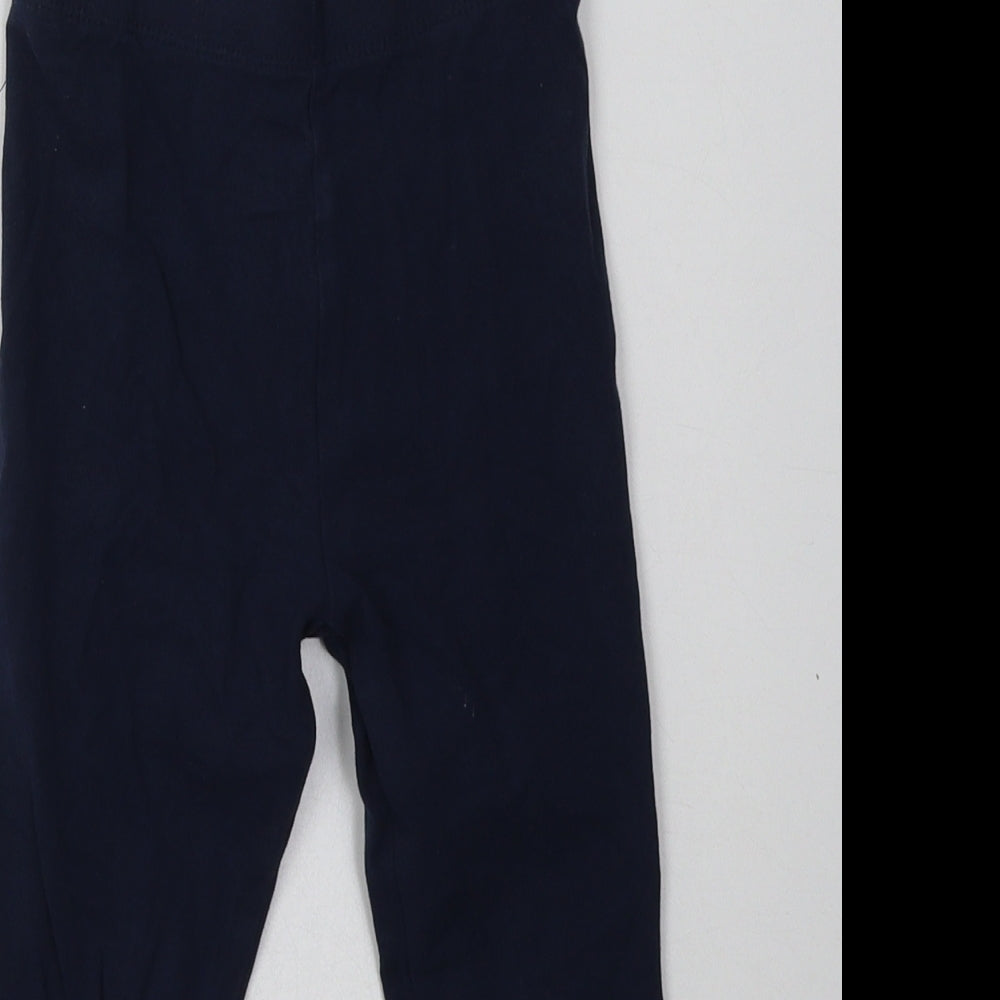 NEXT Girls Blue  Cotton Sweatpants Trousers Size 5-6 Years  Regular