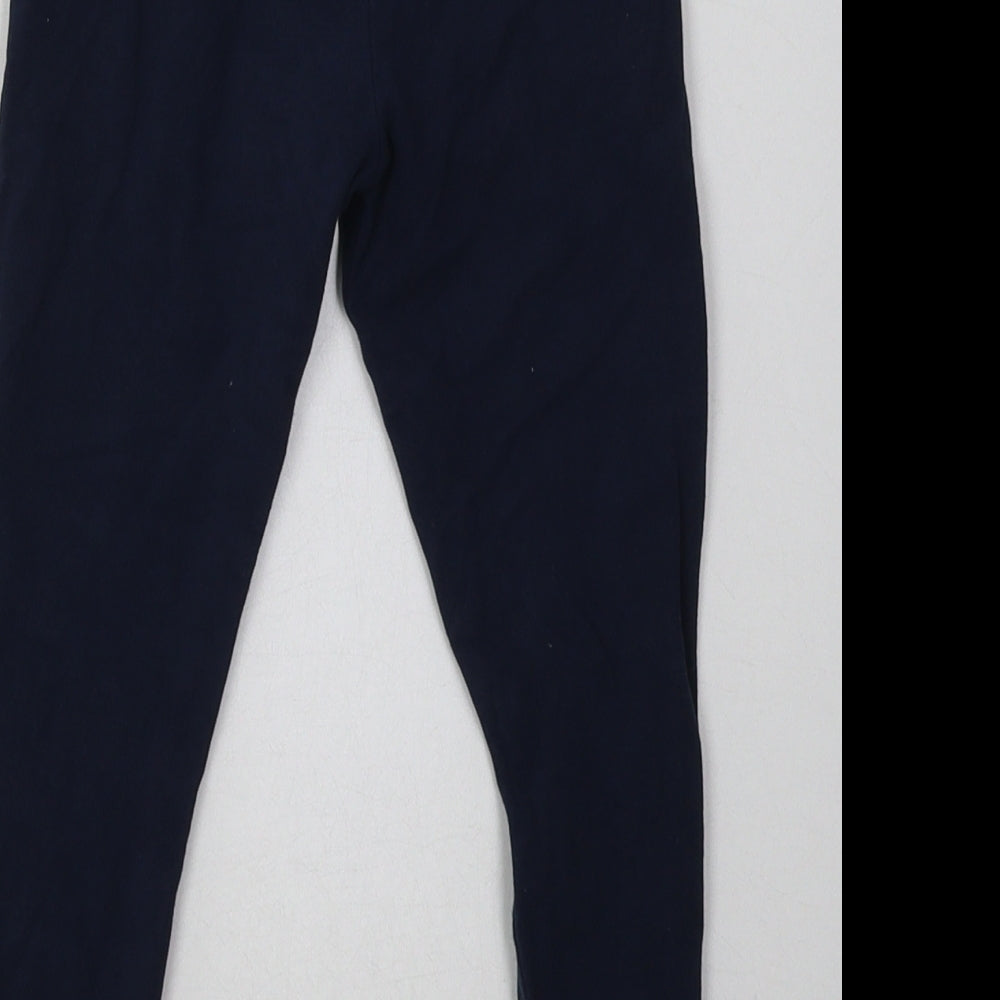 NEXT Girls Blue  Cotton Sweatpants Trousers Size 5-6 Years  Regular