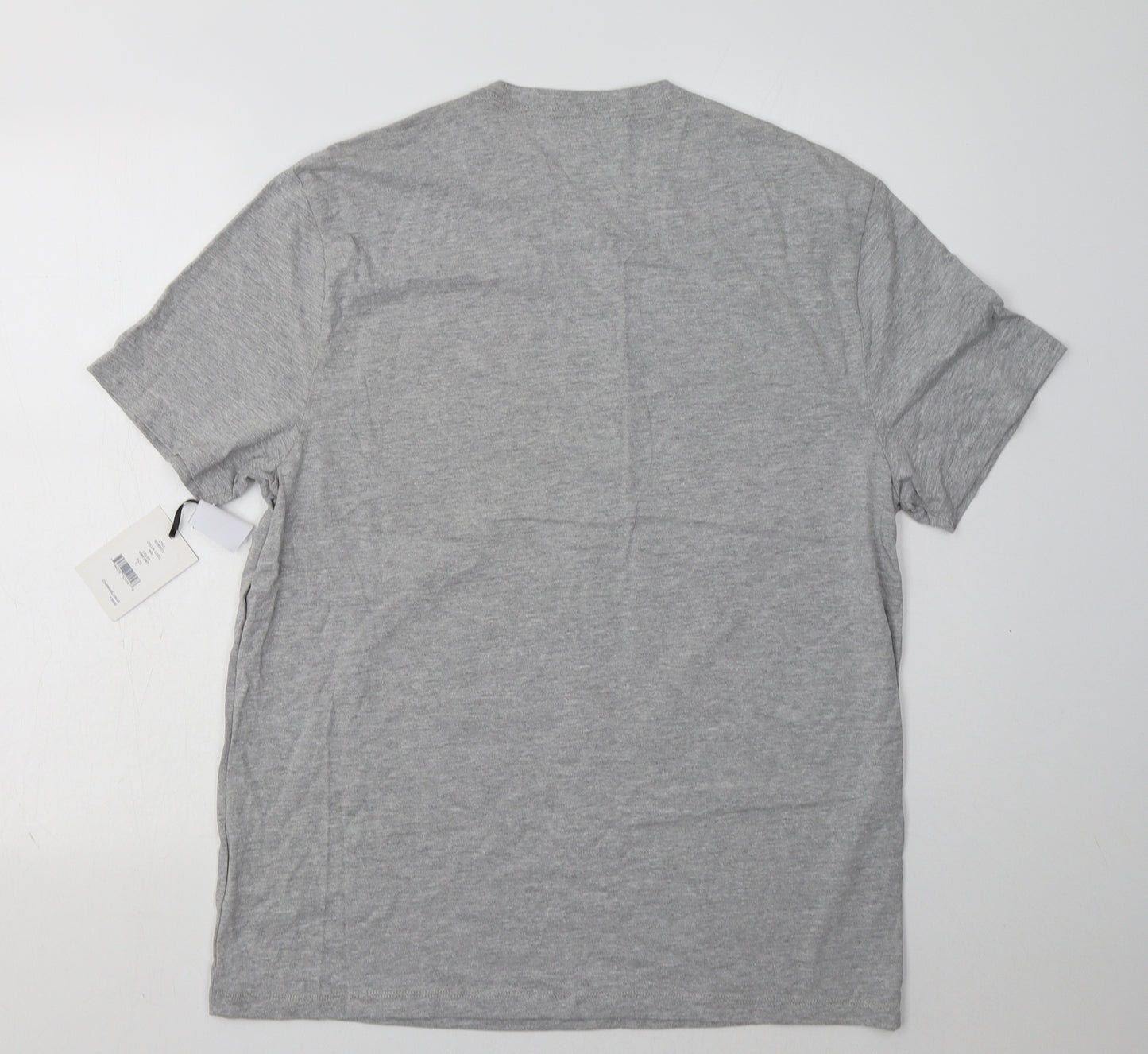 DKNY Mens Grey  Cotton  T-Shirt Size L Crew Neck