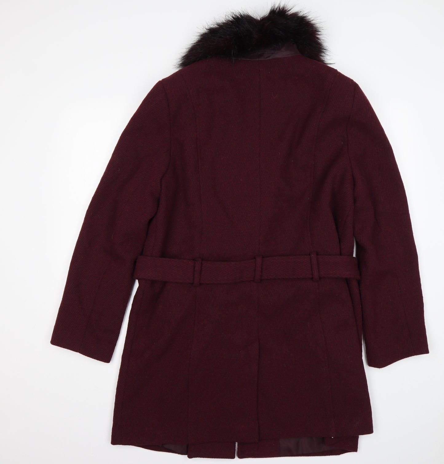 New Look Womens Purple   Overcoat Coat Size 18