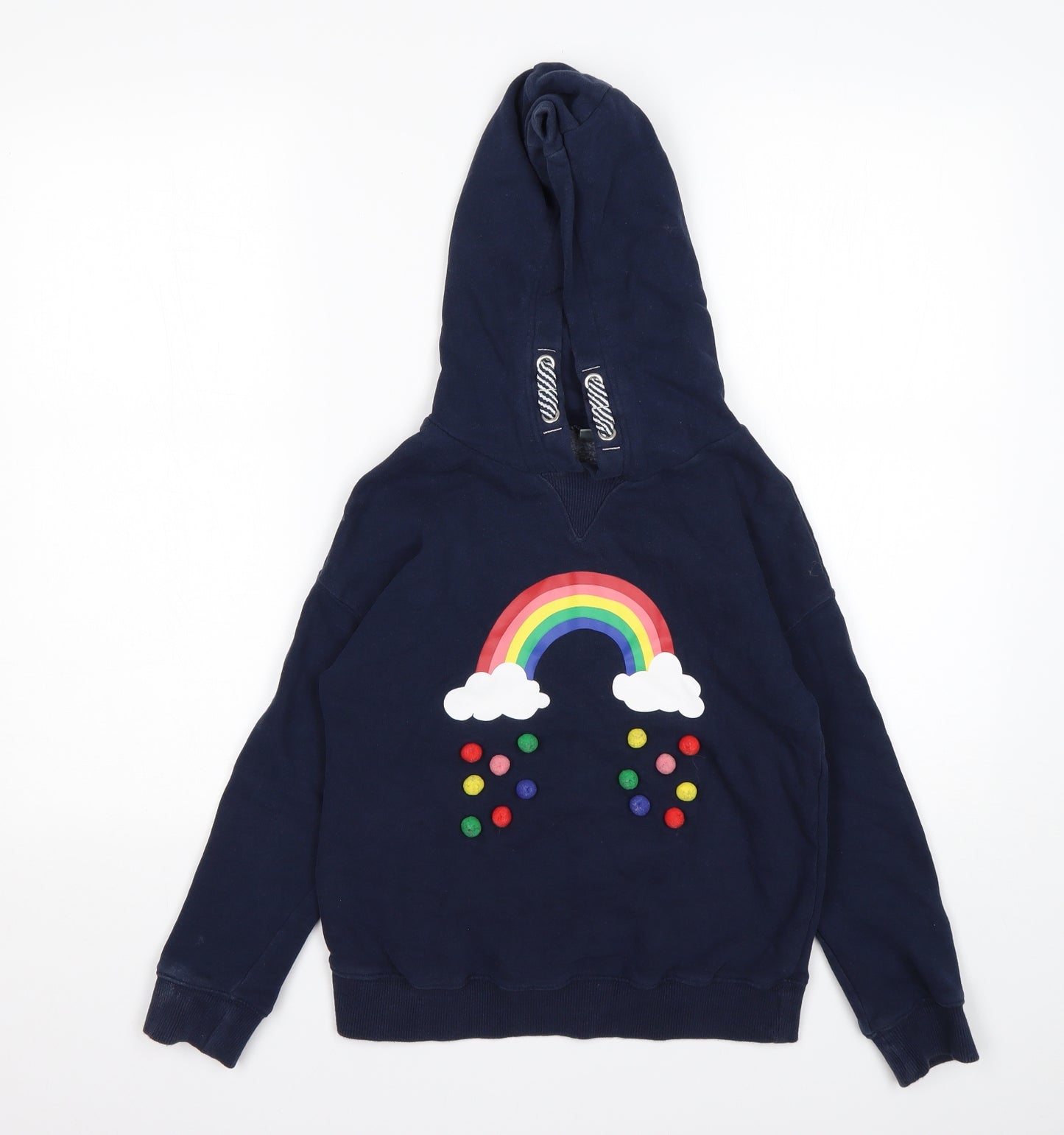 NEXT Girls Blue  Cotton Pullover Hoodie Size 9 Years