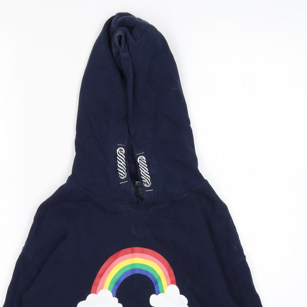 NEXT Girls Blue  Cotton Pullover Hoodie Size 9 Years