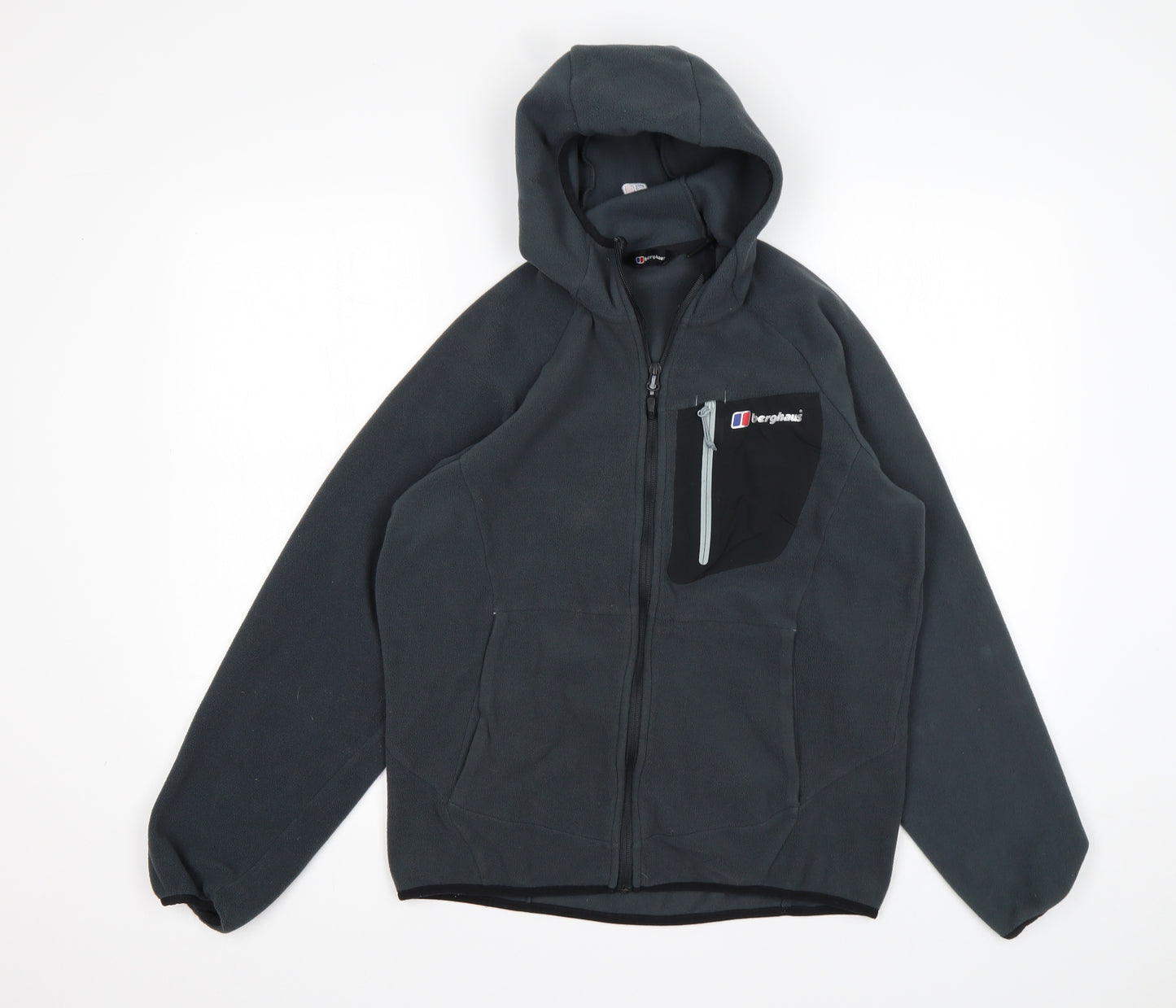 Berghaus Mens Grey  Polyester Full Zip Hoodie Size S
