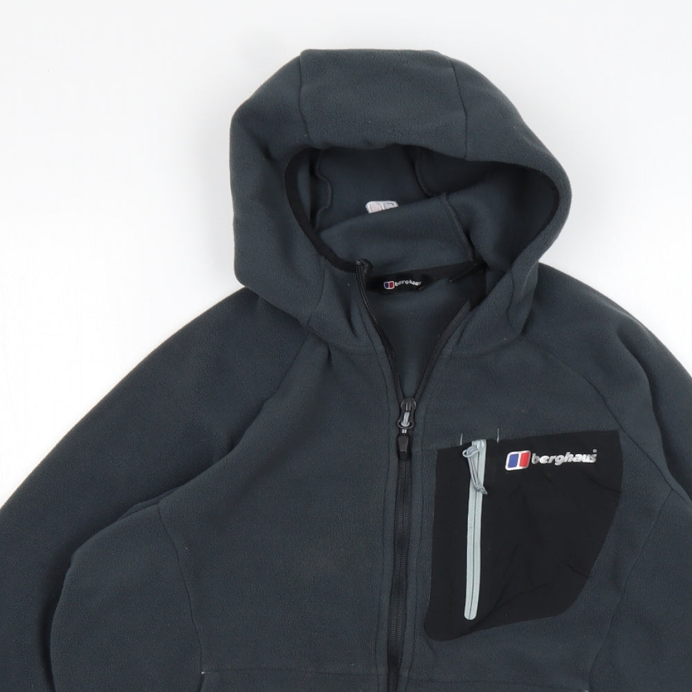 Berghaus Mens Grey  Polyester Full Zip Hoodie Size S