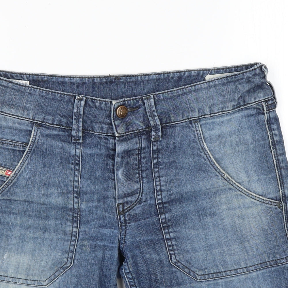 Diesel Mens Blue  Cotton Bermuda Shorts Size 32 in L9 in Regular