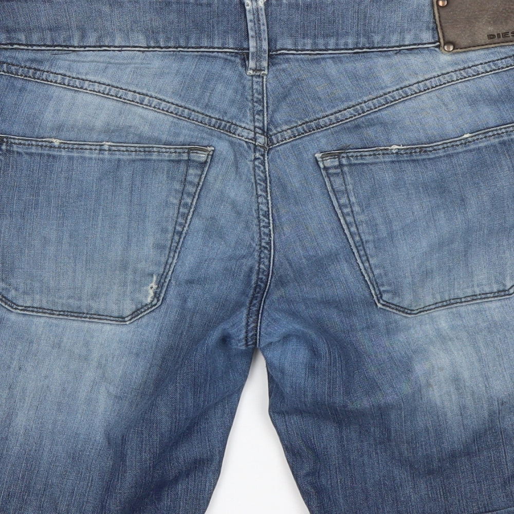 Diesel Mens Blue  Cotton Bermuda Shorts Size 32 in L9 in Regular