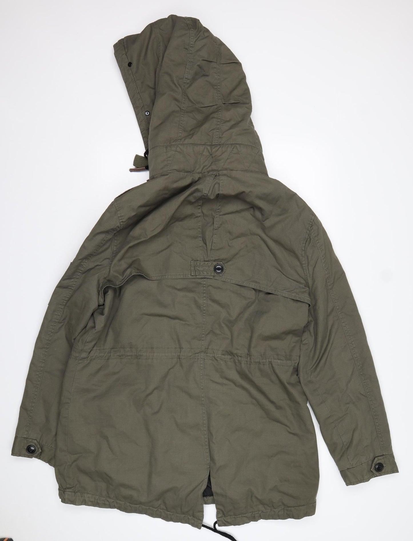 River Island  Mens Green   Parka Coat Size L