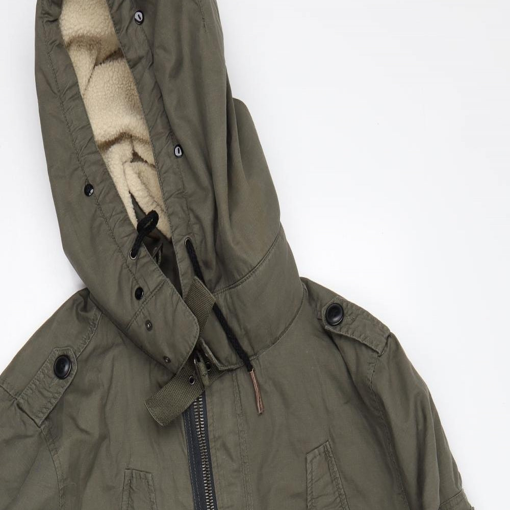 River Island  Mens Green   Parka Coat Size L