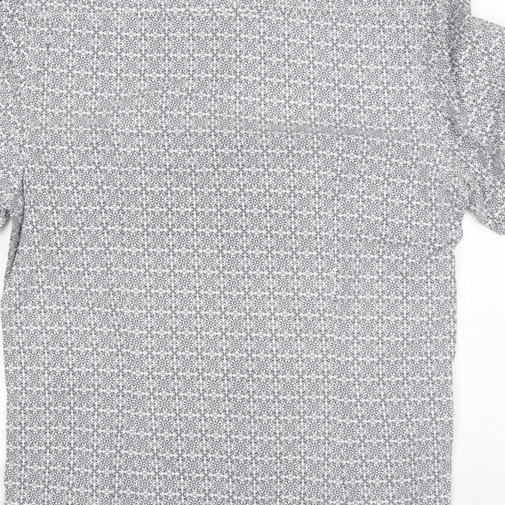 F&F Mens Multicoloured Floral Cotton  Button-Up Size M Collared