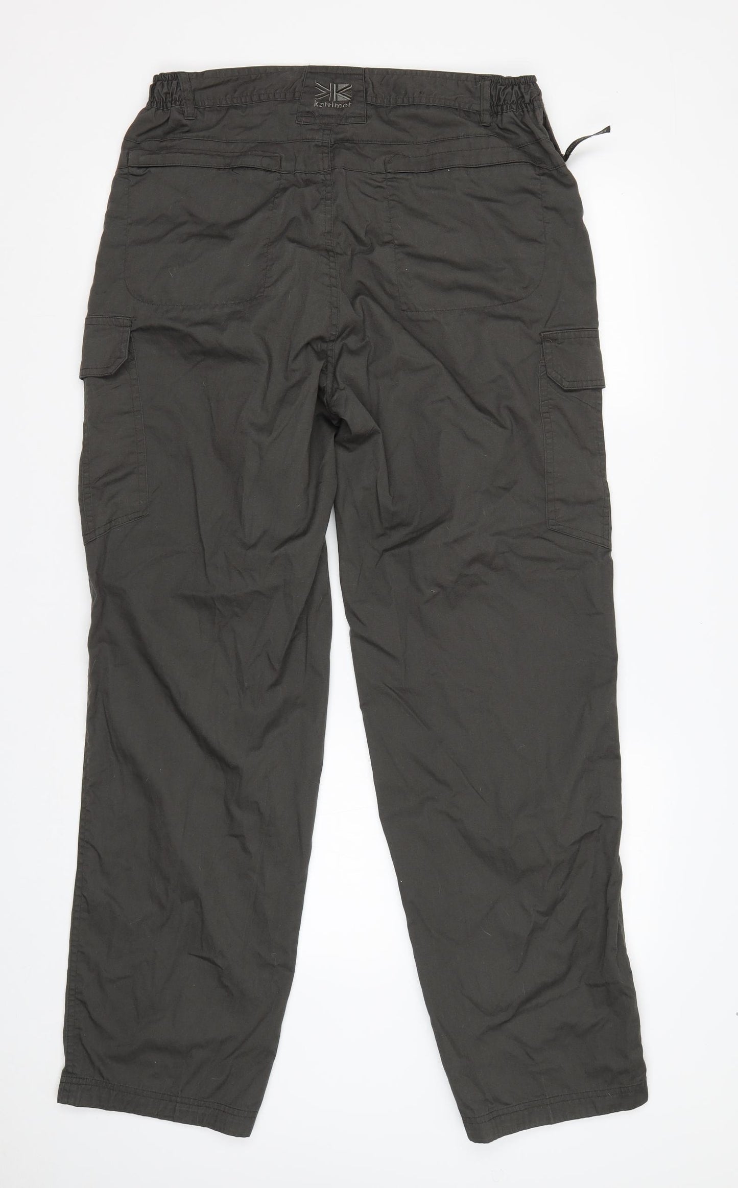 Karrimor Mens Grey  Cotton Cargo Trousers Size M L30 in Regular
