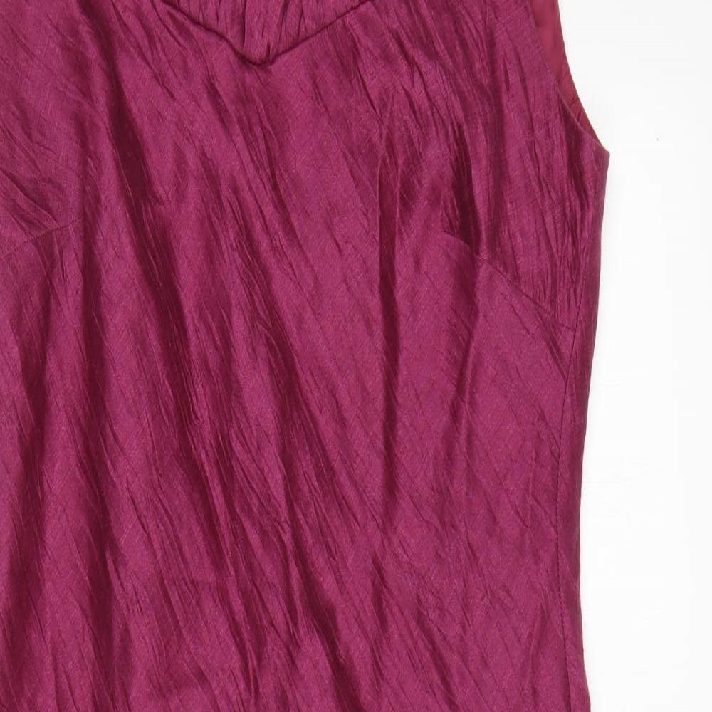 Precis  Womens Purple  Polyamide A-Line  Size 14  V-Neck