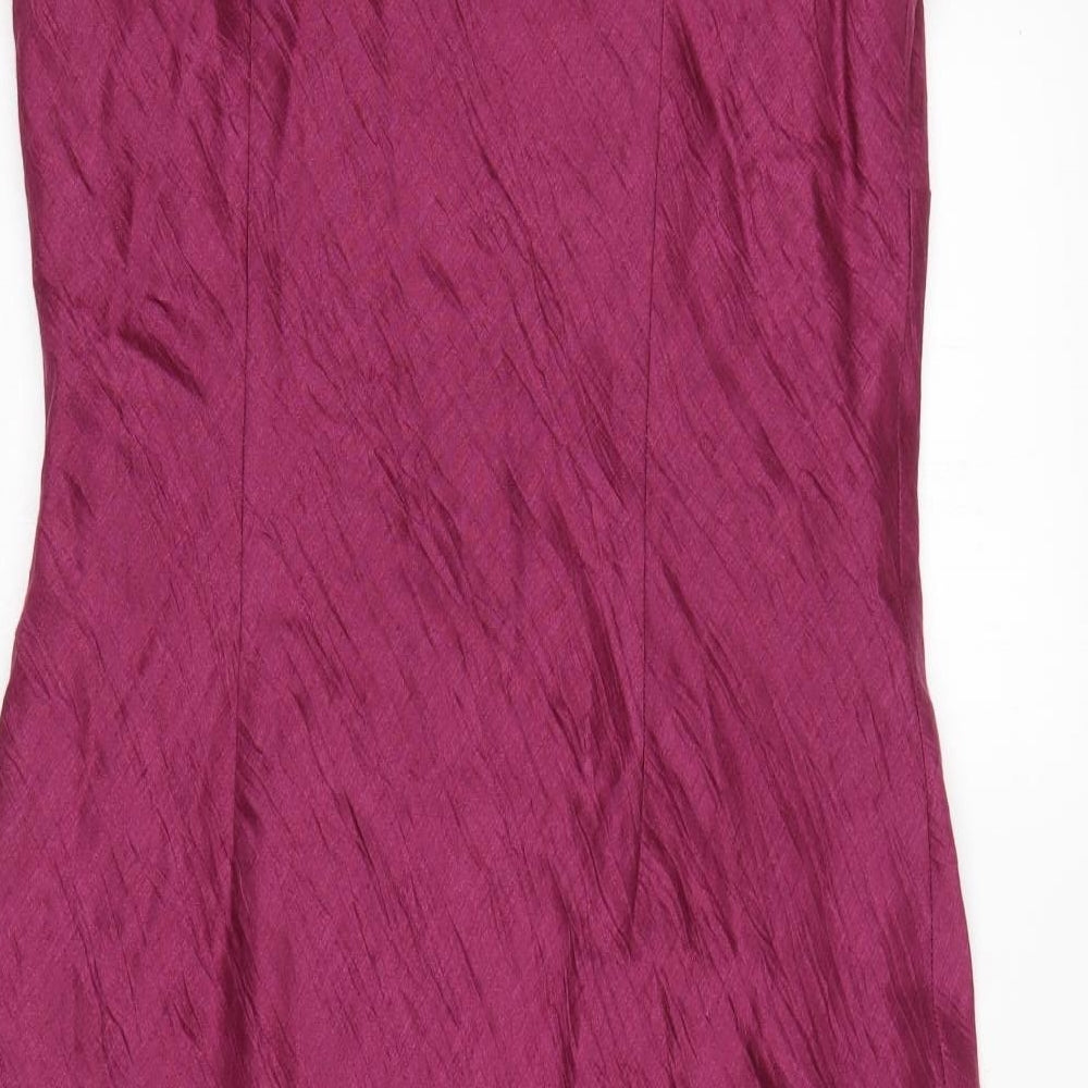 Precis  Womens Purple  Polyamide A-Line  Size 14  V-Neck