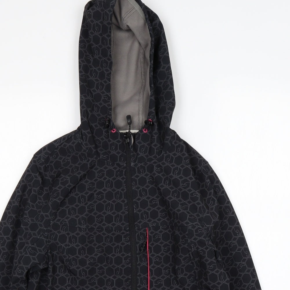 Ocean  Womens Multicoloured Geometric  Windbreaker Jacket Size 16