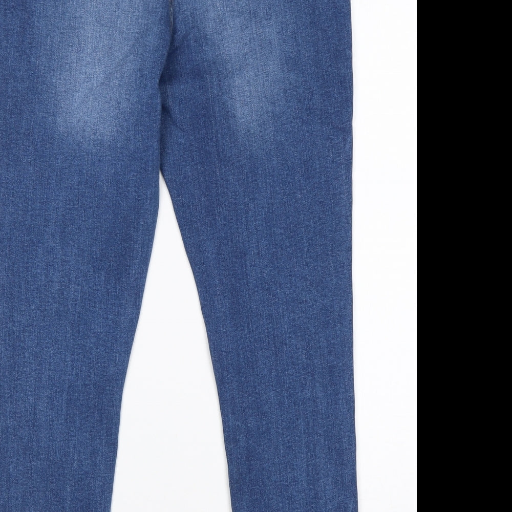 F&F Womens Blue  Cotton Skinny Jeans Size 16 L27 in Regular