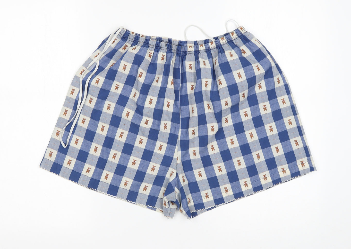 BHS Womens Multicoloured Check Polyester  Sleep Shorts Size 12