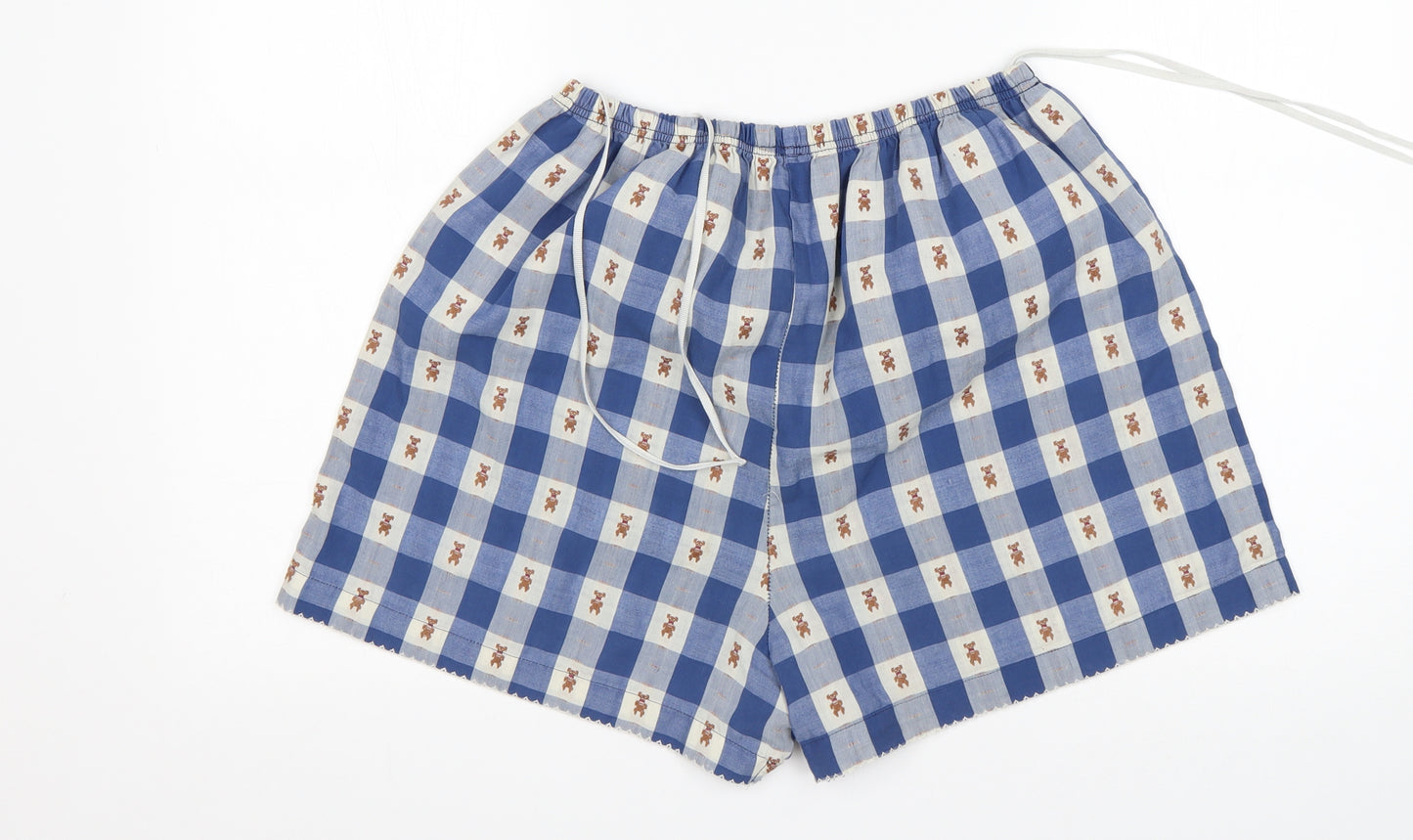 BHS Womens Multicoloured Check Polyester  Sleep Shorts Size 12