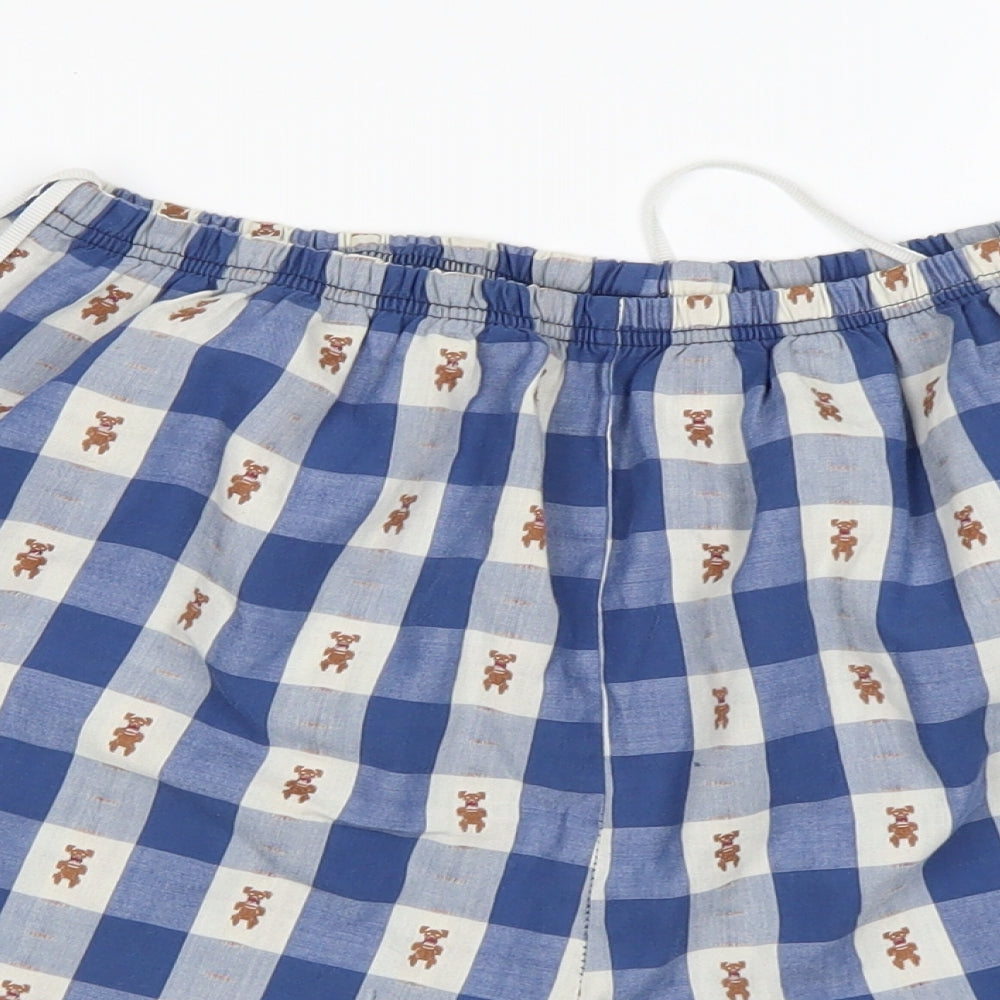 BHS Womens Multicoloured Check Polyester  Sleep Shorts Size 12