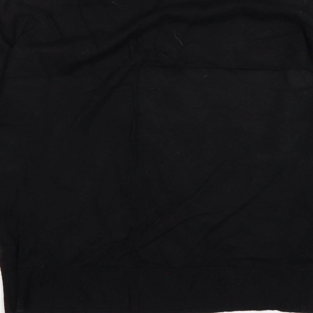 Burton  Mens Black Round Neck  Cotton Pullover Jumper Size M