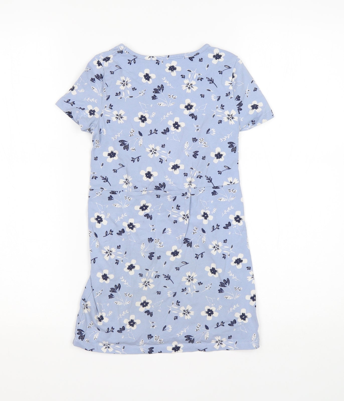 George Girls Multicoloured Floral Cotton T-Shirt Dress  Size 5-6 Years  Round Neck