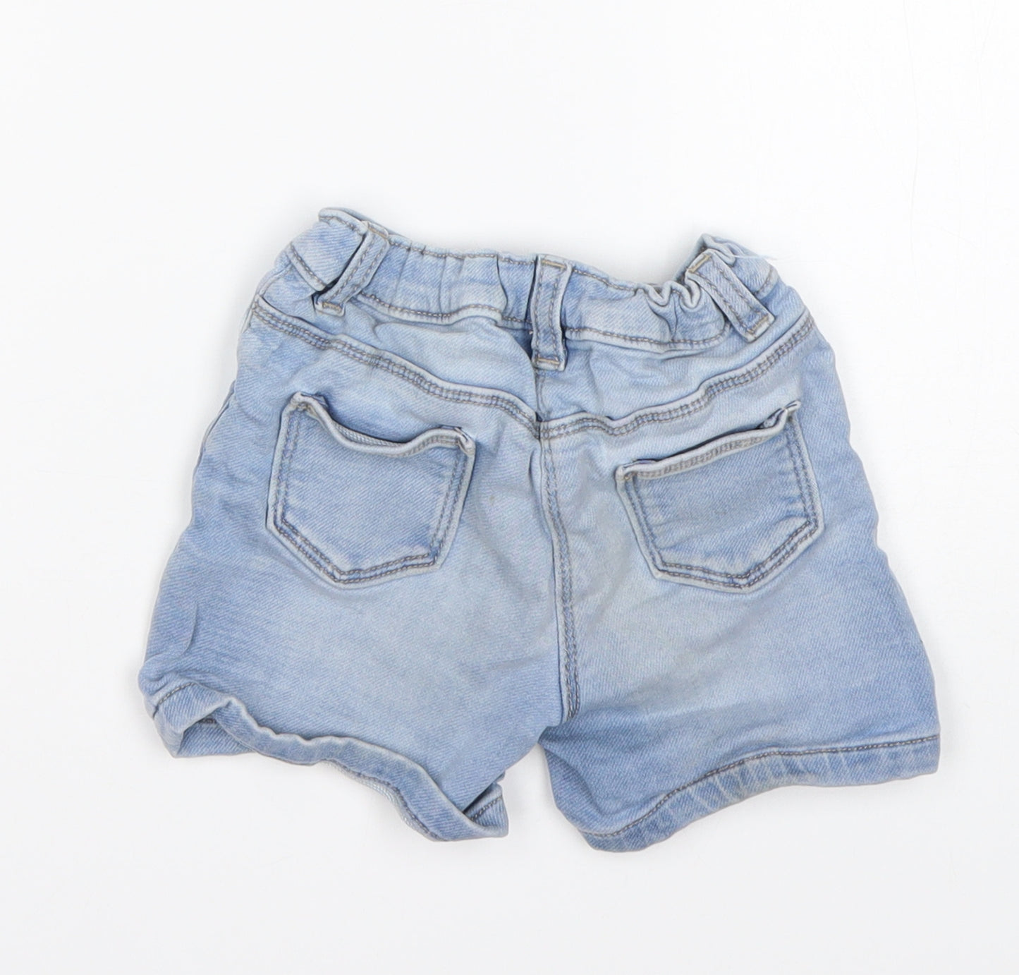Matalan Girls Blue  Cotton Bermuda Shorts Size 3-4 Years  Regular