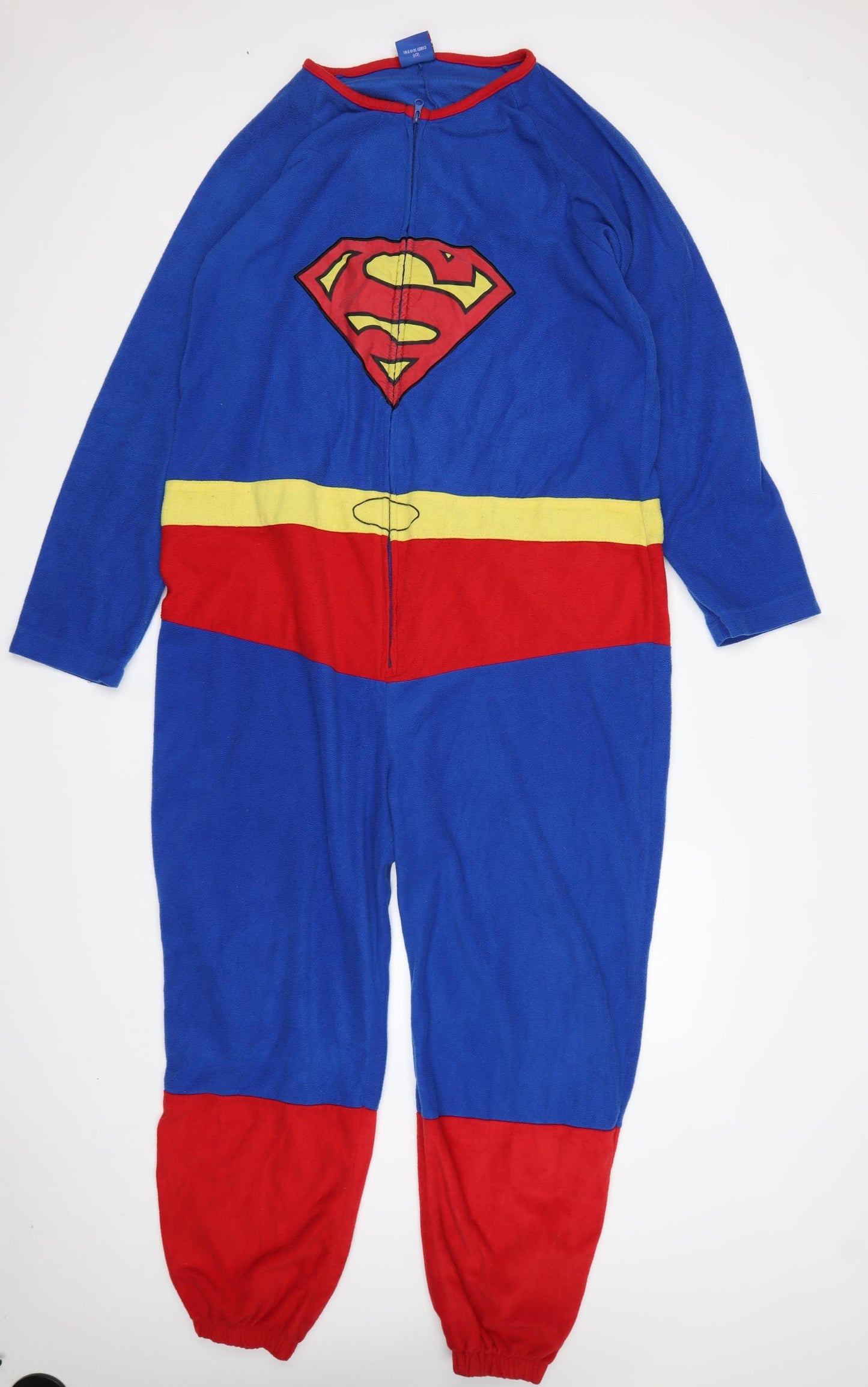 Superman Mens Multicoloured  Polyester  One Piece Size L   - Superman
